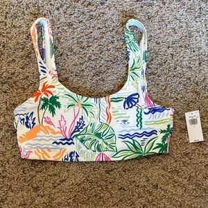 Old Navy Multicolor Tropical Bikini Top